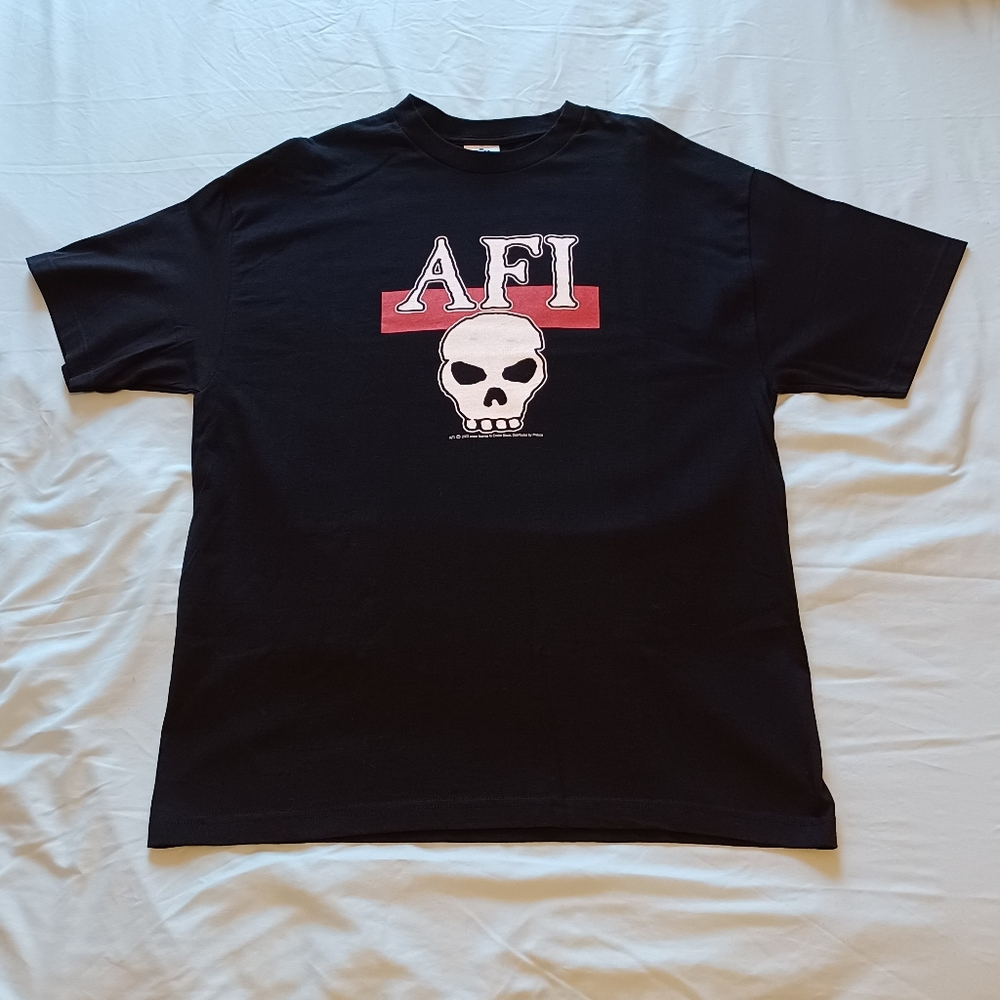 Y2K 2003 Cinder Block AFI "Hard Core East Bay" T-Shirt Adult XL New Deadstock